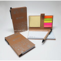 Fabrik direkt klebrige Notebook Set w / Recycling Pen